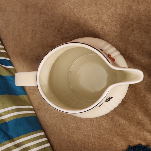 Vintage Hall China Red Poppy Water Jug Pitcher - Picture 3 of 6